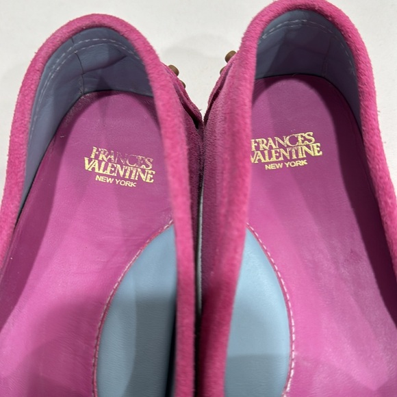 France’s Valentine Charlie Loafer pink suede drivers size 6 1/2 - Picture 4 of 10
